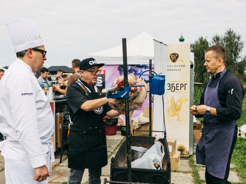 Приготовление барашка на выезд на фестивале в Суздале